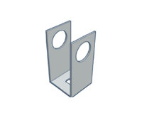 Saída lateral "J" dupla