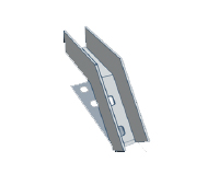 Curva vertical externa 45º