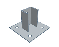 Sapata 4 furos interna/externa